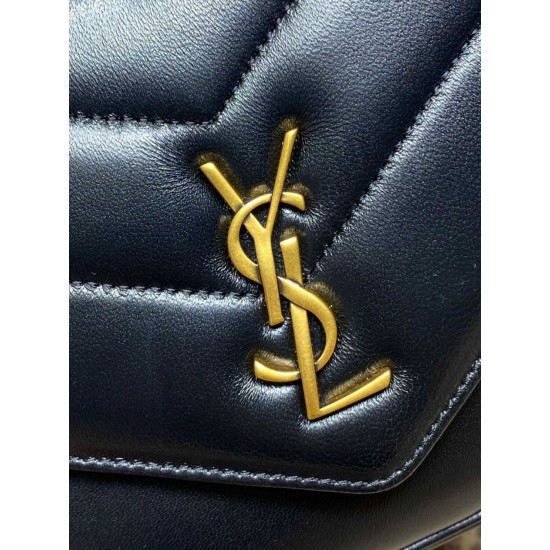 Premium Replica YSL Saint Laurent Loulou mini shoulder bag black Clone