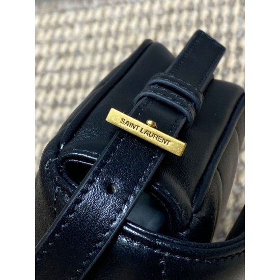 Premium Replica YSL Saint Laurent Loulou mini shoulder bag black Clone