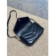 Premium Replica YSL Saint Laurent Loulou mini shoulder bag black Clone