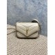 AAAA Fake YSL Saint Laurent Loulou mini shoulder bag beige Inspired Knockoff Premium Replica YSL Saint Laurent Loulou mini shoulder bag beige Clone