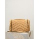 Premium Replica YSL Saint Laurent LouLou Medium brown quilted suede Clone