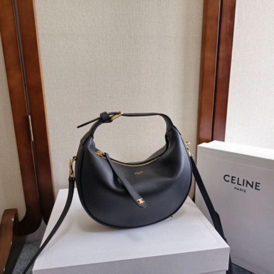 Premium Replica Celine Lulu shoulder bag for teenagers black Clone