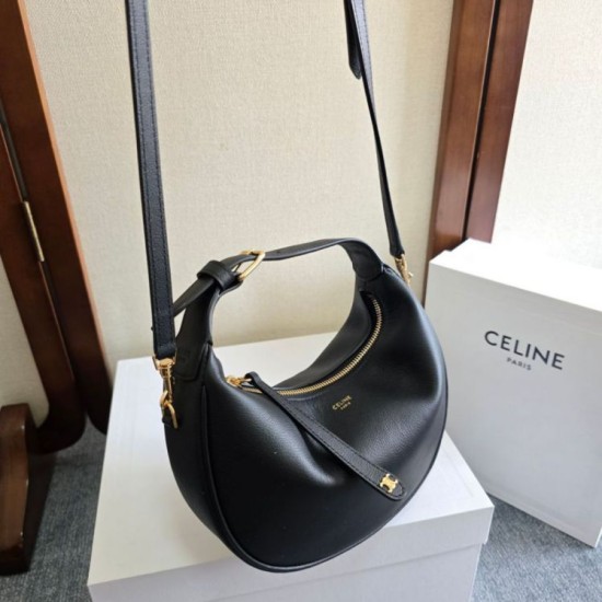 Premium Replica Celine Lulu shoulder bag for teenagers black Clone
