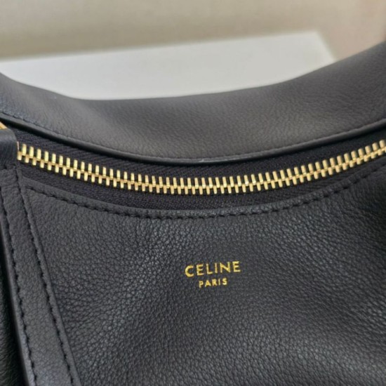 Premium Replica Celine Lulu shoulder bag for teenagers black Clone