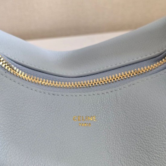 Premium Replica Celine Lulu shoulder bag for teenagers blue Clone