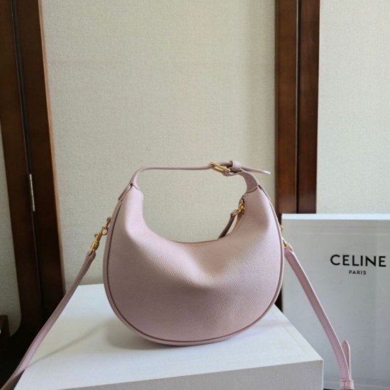 Premium Replica Celine Lulu shoulder bag for teenagers pink Clone