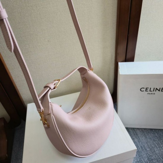 Premium Replica Celine Lulu shoulder bag for teenagers pink Clone