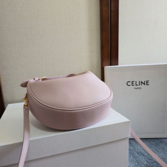 Premium Replica Celine Lulu shoulder bag for teenagers pink Clone