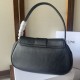 Premium Replica Celine Polly medium shoulder bag black Clone