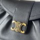 Premium Replica Celine Polly medium shoulder bag black Clone