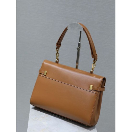 Premium Replica YSL Saint Laurent Manhattan Shoulder Bag Brown Clone