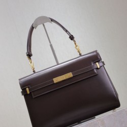 Premium Replica YSL Saint Laurent Manhattan Shoulder Bag Burgundy Clone
