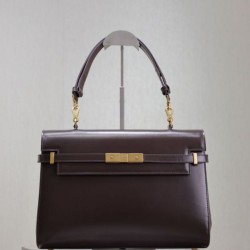 Premium Replica YSL Saint Laurent Manhattan Shoulder Bag Burgundy Clone