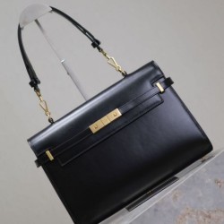 Premium Replica YSL Saint Laurent Manhattan shoulder bag Black Clone