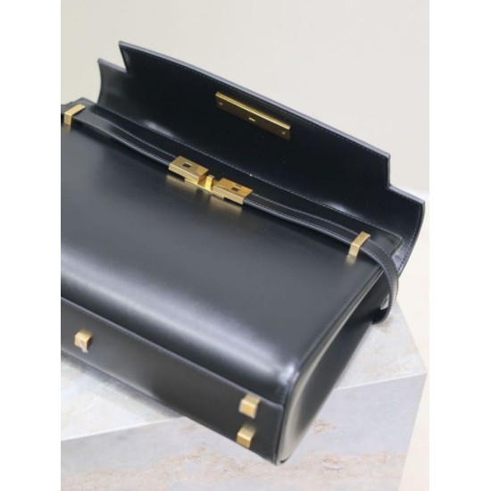 AAAA Fake YSL Saint Laurent Manhattan shoulder bag Black Inspired Knockoff Premium Replica YSL Saint Laurent Manhattan shoulder bag Black Clone