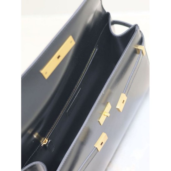AAAA Fake YSL Saint Laurent Manhattan shoulder bag Black Inspired Knockoff Premium Replica YSL Saint Laurent Manhattan shoulder bag Black Clone