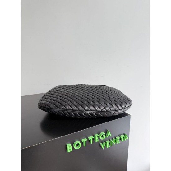 Premium Replica Bottega Veneta Small/Medium Veneta Hobo Bag Black Clone
