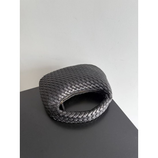 Premium Replica Bottega Veneta Small/Medium Veneta Hobo Bag Black Clone