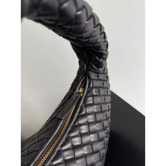 Premium Replica Bottega Veneta Small/Medium Veneta Hobo Bag Black Clone