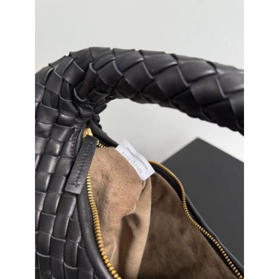 Premium Replica Bottega Veneta Small/Medium Veneta Hobo Bag Black Clone