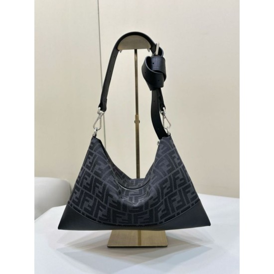 Premium Replica Fendi Fendi Hobo Bag Black Clone