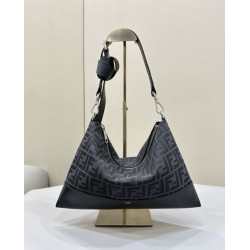 Premium Replica Fendi Fendi Hobo Bag Black Clone