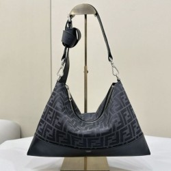 Premium Replica Fendi Fendi Hobo Bag Black Clone