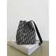 Premium Replica Small Diorstar Dior Oblique Jacquard Bucket Bag Blue Clone