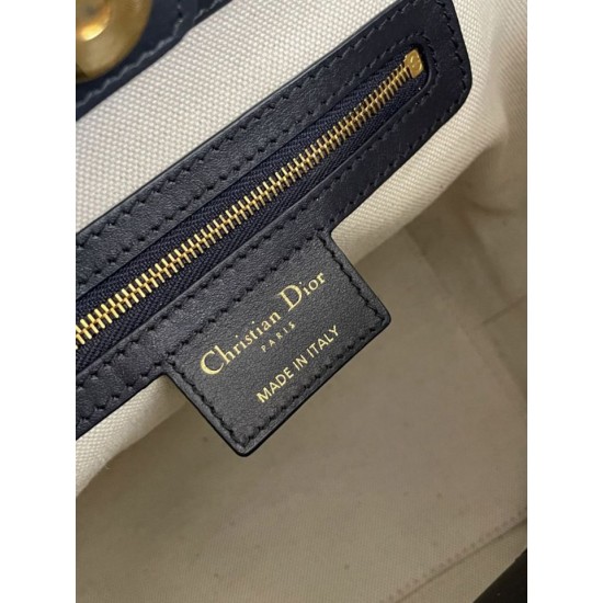 Premium Replica Small Diorstar Dior Oblique Jacquard Bucket Bag Blue Clone