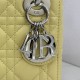 Premium Replica Dior Lady Dior Mini Cannage Bag Yellow Clone