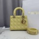 Premium Replica Dior Lady Dior Small Cannage Bag Yellow Clone
