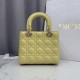 Premium Replica Dior Lady Dior Small Cannage Bag Yellow Clone