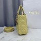 Premium Replica Dior Lady Dior Small Cannage Bag Yellow Clone