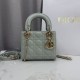 AAAA Fake Dior Lady Dior Mini Cannage Bag Green Inspired Knockoff Premium Replica Dior Lady Dior Mini Cannage Bag Green Clone