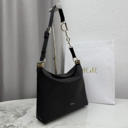 Premium Replica Medium Diorly Shoulder Bags Black Clone