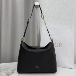 Premium Replica Medium Diorly Shoulder Bags Black Clone