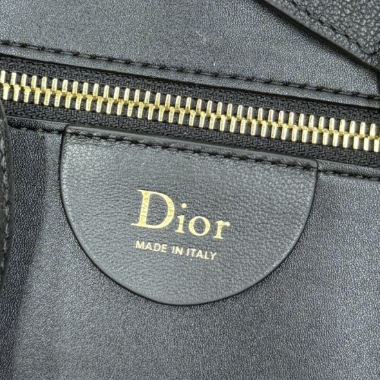 Premium Replica Medium Diorly Shoulder Bags Black Clone