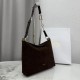 Premium Replica Medium Dior Diorly Suede Shoulder Bag Chocolate Clone