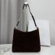 Premium Replica Medium Dior Diorly Suede Shoulder Bag Chocolate Clone