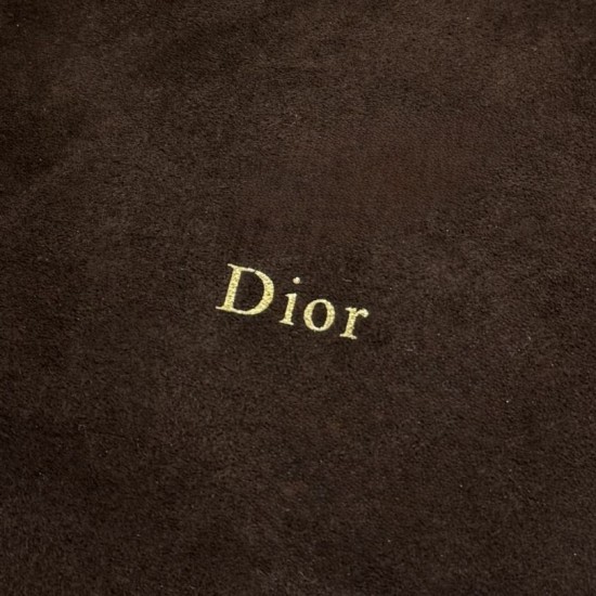 Premium Replica Medium Dior Diorly Suede Shoulder Bag Chocolate Clone
