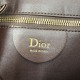 Premium Replica Medium Dior Diorly Suede Shoulder Bag Chocolate Clone