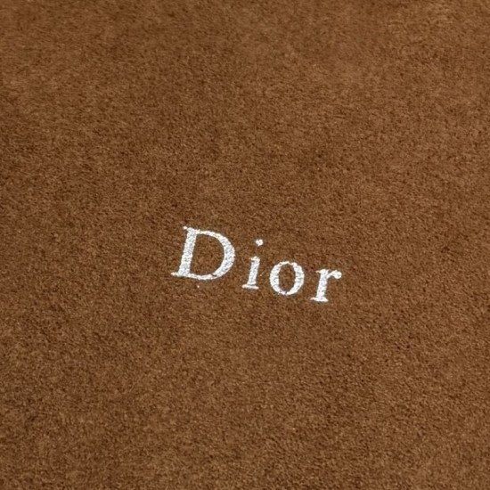 Premium Replica Medium Dior Shoulder Bag Diorly Suede Brown Clone