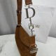 Premium Replica Medium Dior Shoulder Bag Diorly Suede Brown Clone