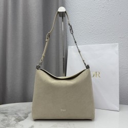 Premium Replica Dior Diorly Medium Shoulder Bag Apricot Suede Clone