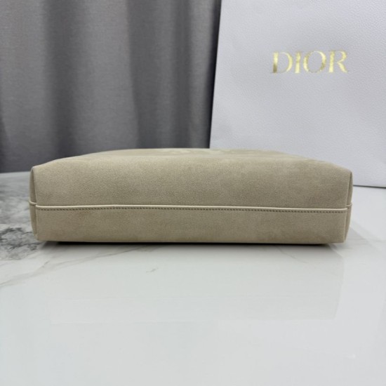 Premium Replica Dior Diorly Medium Shoulder Bag Apricot Suede Clone
