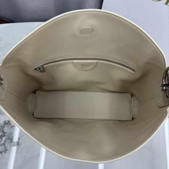 Premium Replica Dior Diorly Medium Shoulder Bag Apricot Suede Clone