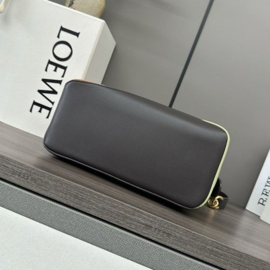 Premium Replica Loewe Puzzle Edge Small Bag Multicolored Leather/Suede Clone