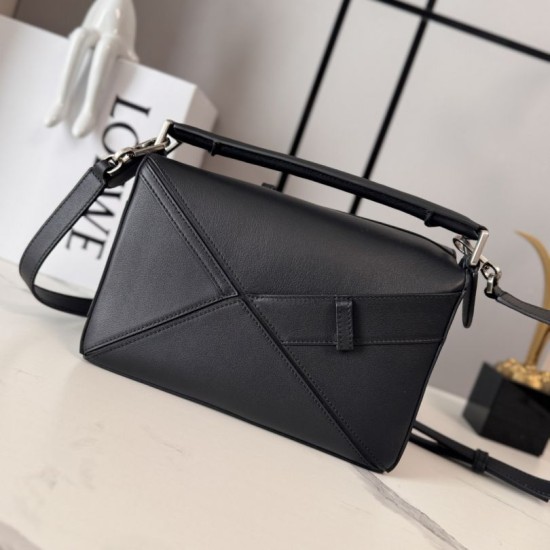 Premium Replica Loewe Panta Puzzle Small Bag Black Clone