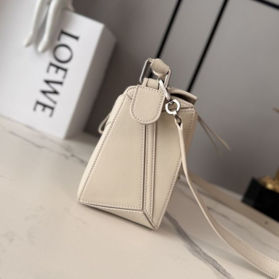 Premium Replica Loewe Panta Puzzle Small Bag Beige Clone