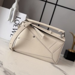 Premium Replica Loewe Panta Puzzle Small Bag Beige Clone